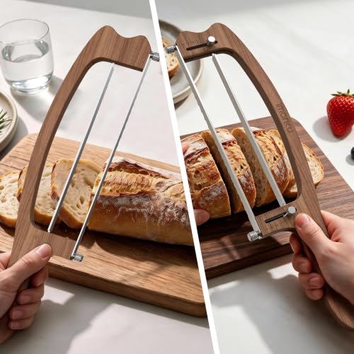 imarku Adjustable Bread Slicer for Homemade Bread, Sourdough Bread Knife