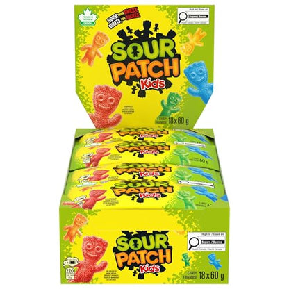 Maynards, Sour Patch Kids Original, Gummy Candy, 60 g (Pack of 18)