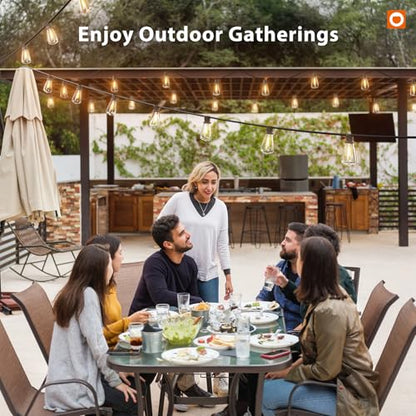 addlon 102FT(96FT+6) Solar String Lights Outdoor with Remote, Waterproof
