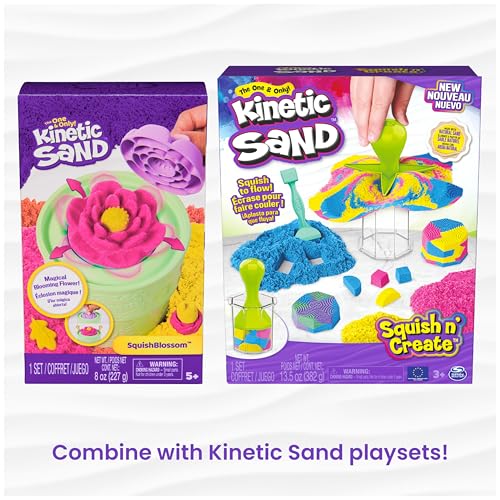Kinetic Sand 2lb Pink, Moldable Play Sand Sensory Toys, Ages 3+ | Squish, Mold, Shape & Flow Play Sand, Resealable Bag for Easy Storage, Creative Open-Ended Play, Birthday Gifts for Kids