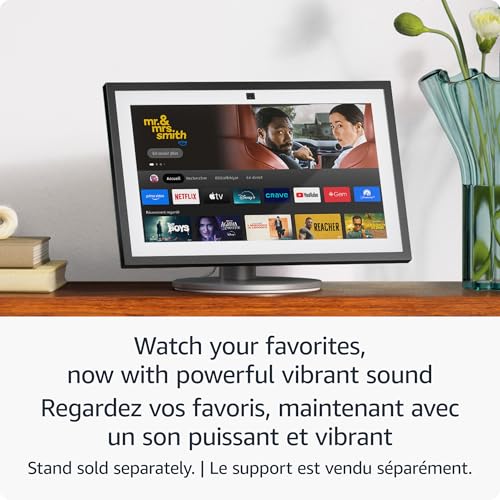 Amazon Echo Show 15 (newest model), Full HD 15.6” kitchen hub for home organization, with built-in Fire TV and Alexa, Designed for Alexa+