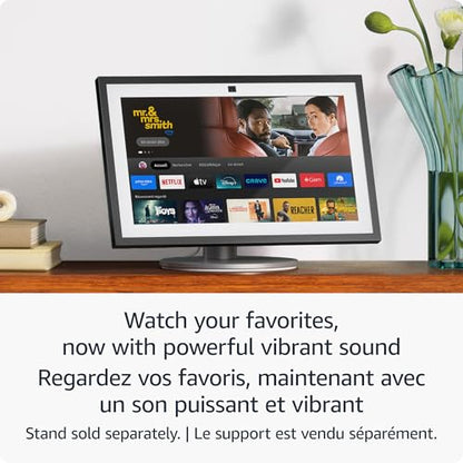 Amazon Echo Show 15 (newest model), Full HD 15.6” kitchen hub for home organization, with built-in Fire TV and Alexa, Designed for Alexa+