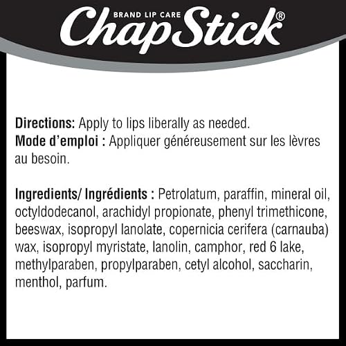 ChapStick Cherry Lip Balm, Pack of 12