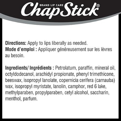ChapStick Cherry Lip Balm, Pack of 12