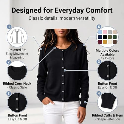 Women Sweaters Womens Cardigan Button Cardigan Knit Top Red