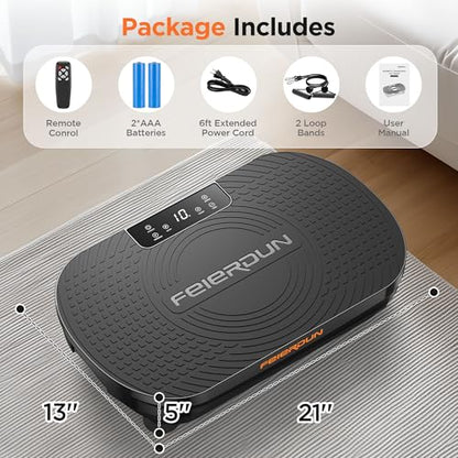 FEIERDUN Vibration Plate Exercise Machine with Touchscreen