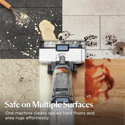 BISSELL CrossWave Edge Floor Cleaner, Wet Dry Vacuum Mop with Zero-Gap Edge Technology & Powerful Suction for Hard Floors and Stain Removal, 4111B