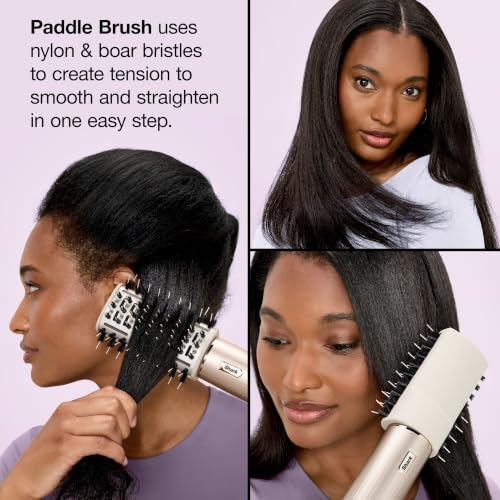 Shark HD430C FlexStyle Air Styling & Drying System, Powerful Hair Blow Dryer & Multi-Styler with Auto-Wrap Curlers, Paddle Brush, Oval Brush, Concentrator Attachment, Stone