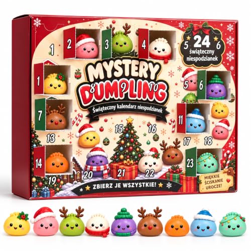 Christmas Squishies Advent Calendar 2026, 24 Mini Surprises & Fidgets