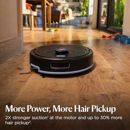 Bissell FlexClean FurForce Robot Vacuum & Mop with No Tangle Pet Brush Roll, LiDAR Navigation & Liftable Pad for Pet Hair Removal on Hard Floors & Rugs, 180min Runtime 60-Day Dust Collection, 4270F