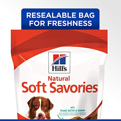 Hill's Natural Soft Savories, All Life Stages, Dog Treats, 8 oz Bag