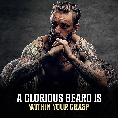 Viking Revolution Beard Oil - Spiced Vanilla - 1 fl oz | 100% Natural Ingredients - Formulated with Argan Oil & Jojoba Oil - Softens Rough Hair & Hydrates Skin - Spiced Vanilla Scent