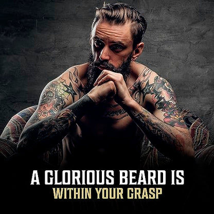 Viking Revolution Beard Oil - Spiced Vanilla - 1 fl oz | 100% Natural Ingredients - Formulated with Argan Oil & Jojoba Oil - Softens Rough Hair & Hydrates Skin - Spiced Vanilla Scent