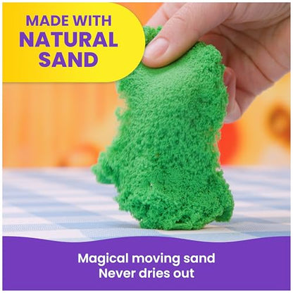Kinetic Sand SquishPizza Playset, Moldable Play Sand Sensory Toys, Ages 5+