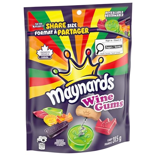 Maynards, Wine Gums Candy, Gummy Candy, Sharing Size, 315 g, Prepared in Canada (Pack of 2)