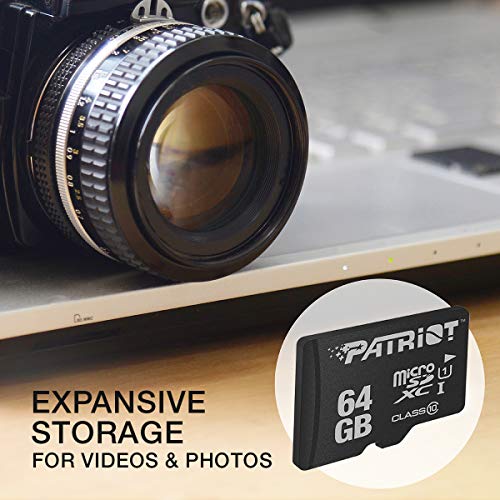Patriot Memory 64GB LX Series Micro SD Card,Surveillance,Action Camera | Product specifications retained from the original listing.