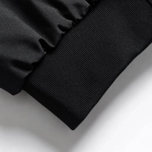 Generic Mens Fall Winter Bomber Jacket Hooded Casual Quilted Puffer Jackets | Men's Tactical Jacket Soft Linner 2 in 1 Winter Jackets Full Zip Parka Jacket with Hood Thicken Snow Ski Quilted Jackets