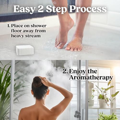 Lavender Shower Steamers Aromatherapy for Women, Lavender Shower Bombs Aromatherapy for Women, Shower Tablets, Shower Scent Steamers, Organic Shower Steamer Gift Set