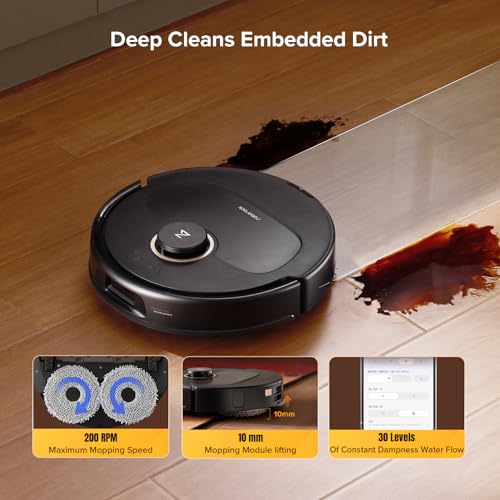 roborock Qrevo S5V Robot Vacuums and Mop, FlexiArm Edge Mopping