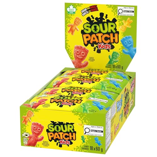 Maynards, Sour Patch Kids Original, Gummy Candy, 60 g (Pack of 18)