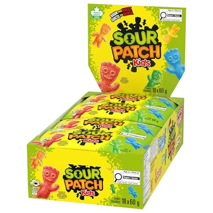 Maynards, Sour Patch Kids Original, Gummy Candy, 60 g (Pack of 18)