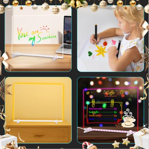 16" LED Drawing Board for Kids Birthday Gifts for Girls, Black/Yellow