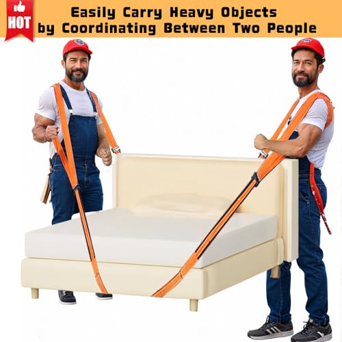 IFORYONLIFE Moving Straps Lifting Heavy Duty, 2 Person Adjustable Lifting Straps Moving Objects up to 440 Pounds