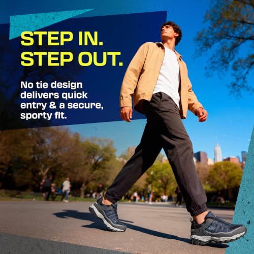 Skechers Men's After Burn M.Fit- Wonted Shoe, Navy/Grey, 10 M US