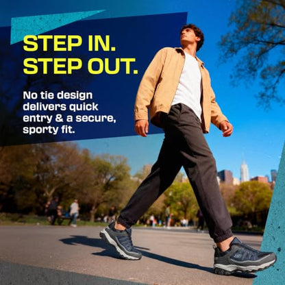 Skechers Men's After Burn M.Fit- Wonted Shoe, Navy/Grey, 10 M US