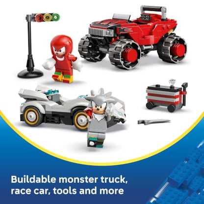 LEGO Sonic the Hedgehog Silver’s Car vs. Knuckles’ Monster Truck 77118