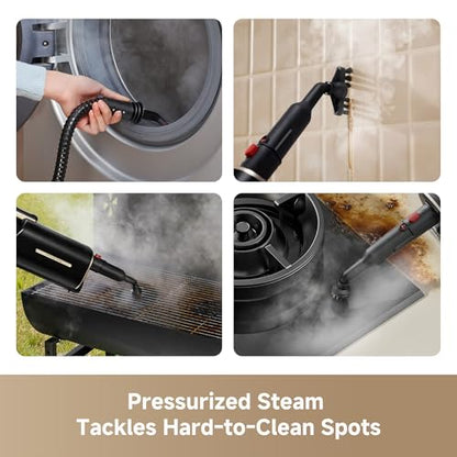 DREAME SH10 Steam Mop with Detachable Handheld Steamer, 13-in-1 Portable Steam Cleaner, 3.8 lbs Lightweight Body, 15sec Steam-Up, 212℉ Steam Cleaning, 350ml Water Tank, Safety System