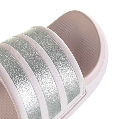 adidas Women's Adilette Comfort 2.0, Almost Pink/Silver Metallic/Almost Pink