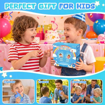 Wootoy Video Walkie Talkies for Kids, Toys for 3 4 5 6 7 Year Old Boy Gifts