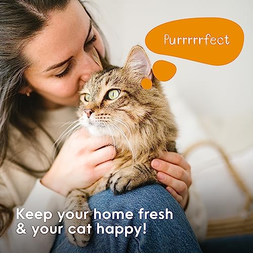 Litter Genie XL+ Pail with 24 ft Jumbo Refill, Ideal for Multi-Cat Homes | Large odour-locking pail, holds up to 21 days of cat litter, and includes a Jumbo Refill lasting up to 4 months for 1 cat.