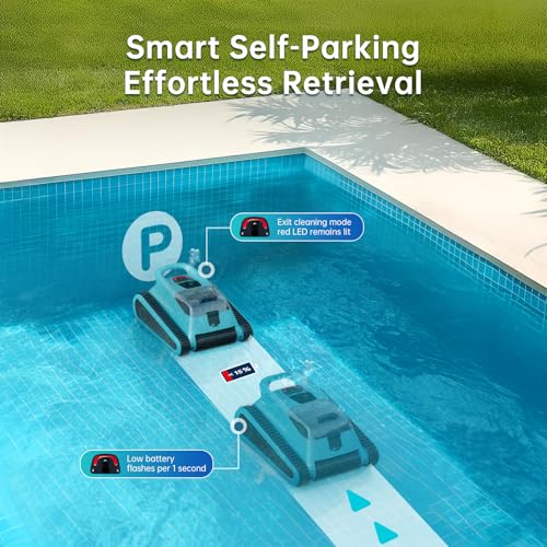 NexTrend Pool Cleaner Robot, Inground Pool Vacuum with 150 Mins Runtime