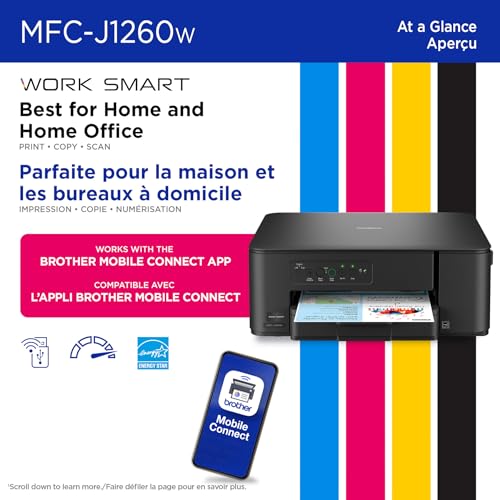 Brother MFC-J1260W Work Smart Wireless Colour Inkjet All-in-One Printer