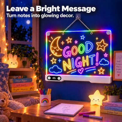 LED Drawing Board for Kids, Light Up Glow Art Kit