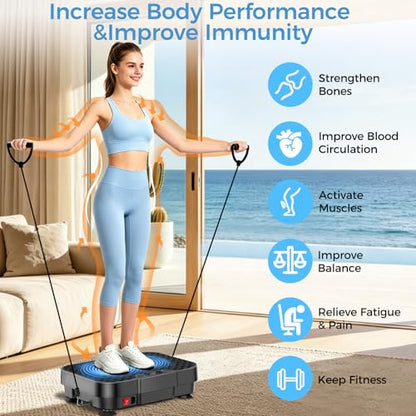Vibration Plate Exercise Machine ,250 Levels Vibrating Plate