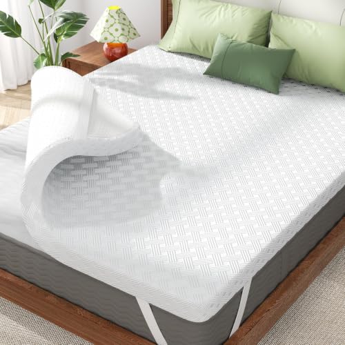 Queen Size Memory Foam Mattress Topper for Pressure Relief