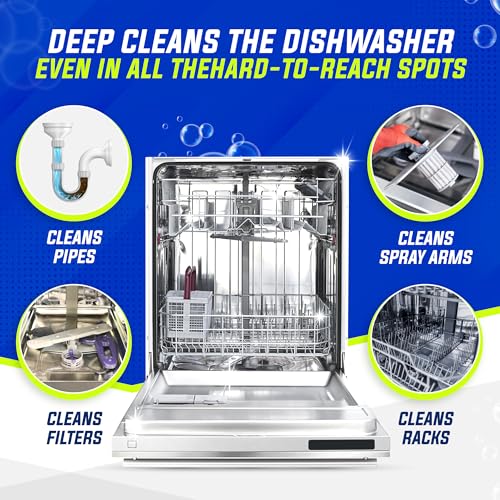 Dishwasher Cleaner Tablets for Descaling, Nettoyant Lave Vaisselle, 26 Pk