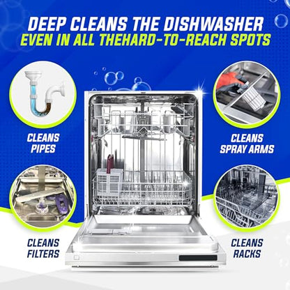 Dishwasher Cleaner Tablets for Descaling, Nettoyant Lave Vaisselle, 26 Pk