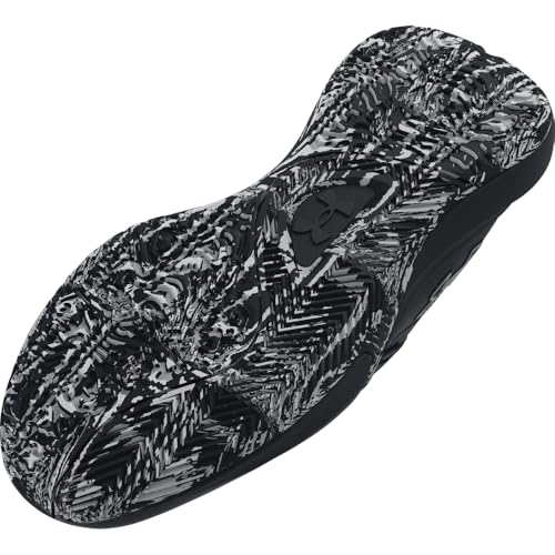 Under Armour Unisex-Adult Lockdown 7 Sneaker, (003) Black/Black/Metallic Silver, 12 Women/10.5 Men