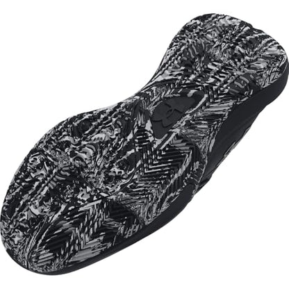 Under Armour Unisex-Adult Lockdown 7 Sneaker, (003) Black/Black/Metallic Silver, 12 Women/10.5 Men