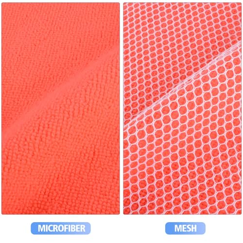 KinHwa Dish Cloths for Washing Dishes with Scrub Side, Microfiber Dish Rags