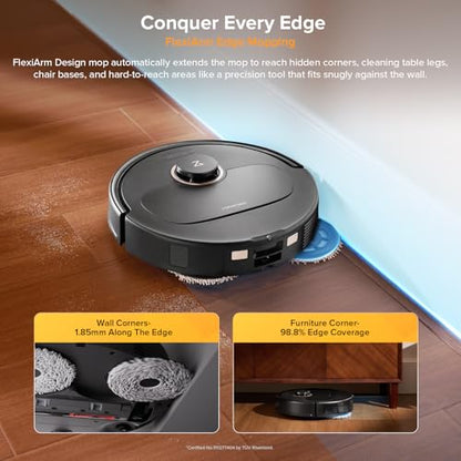 roborock Qrevo S5V Robot Vacuums and Mop, FlexiArm Edge Mopping