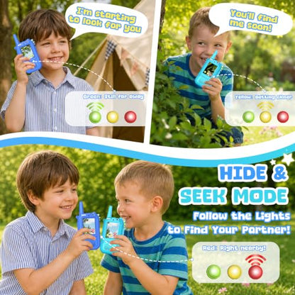 Wootoy Video Walkie Talkies for Kids, Toys for 3 4 5 6 7 Year Old Boy Gifts
