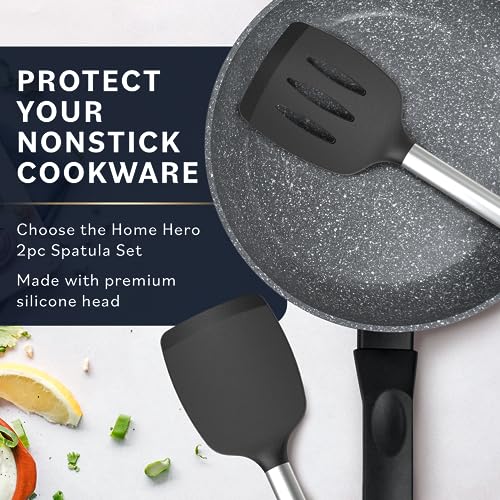 Home Hero 2 Pcs Heat Resistant Silicone Kitchen Utensil Set