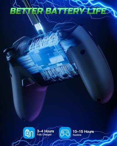 VOYEE Switch Controllers for Switch/Lite/OLED/PC Windows, RGB Star LED