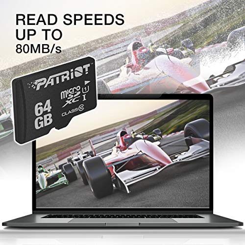 Patriot Memory 64GB LX Series Micro SD Card,Surveillance,Action Camera | Product specifications retained from the original listing.