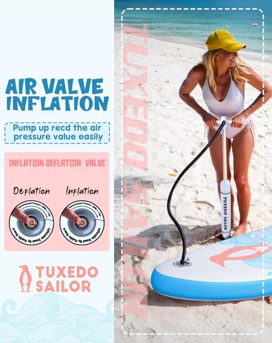 Tuxedo Sailor(10'6'') Inflatable Paddle Board with SUP Accessories